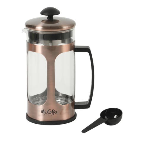 Daily Brew 30 oz Borosilicate Glass Coffee Press