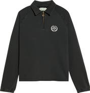HONOR THE GIFT Cotton Terry Quarter-Zip Pullover