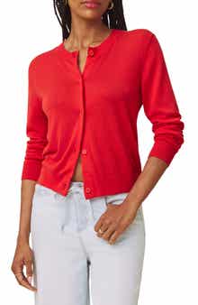 Erica Crewneck Button Front Cardigan