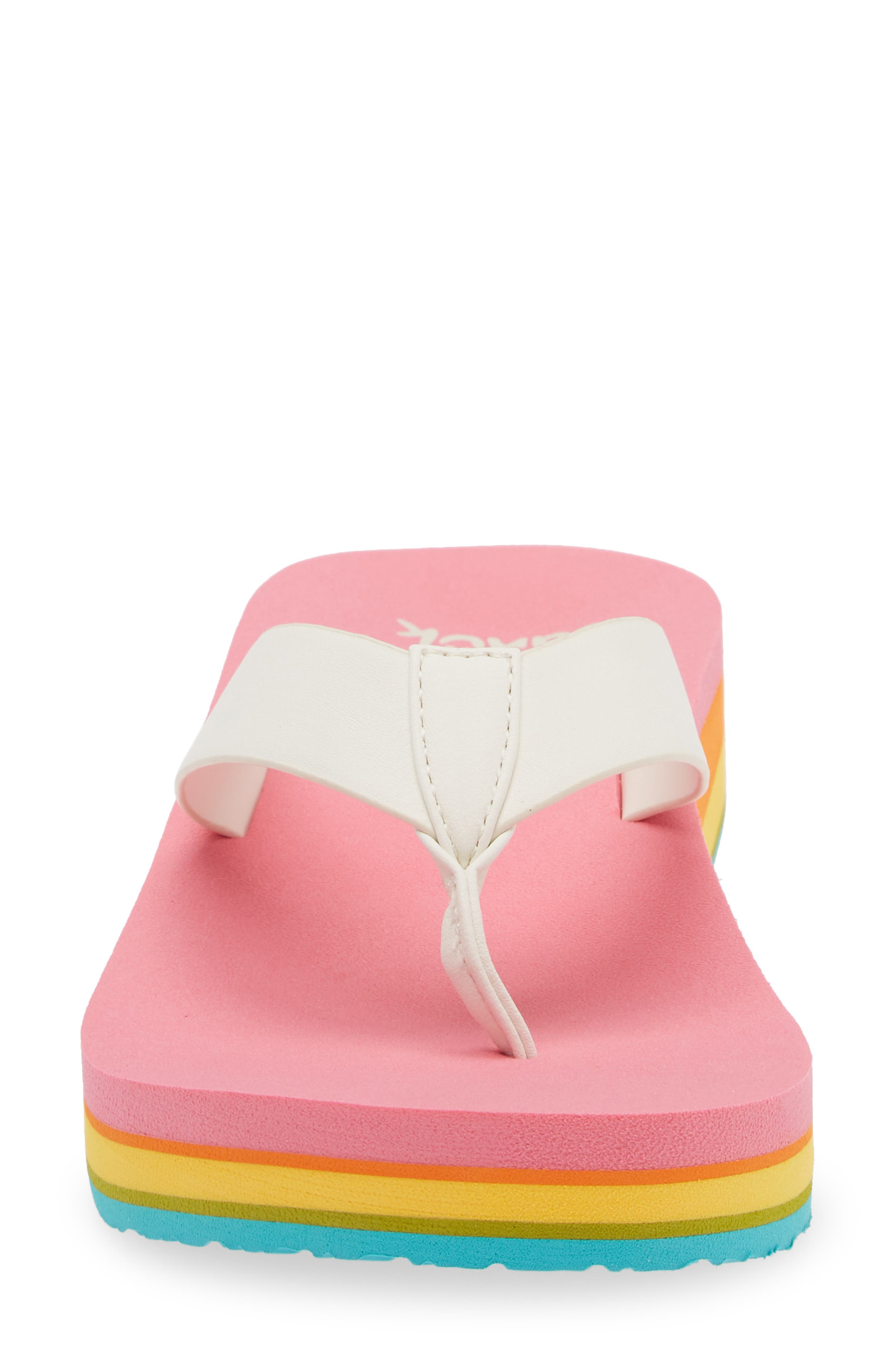 Sanuk Highland Flip Flop, Alternate, color, Rainbow