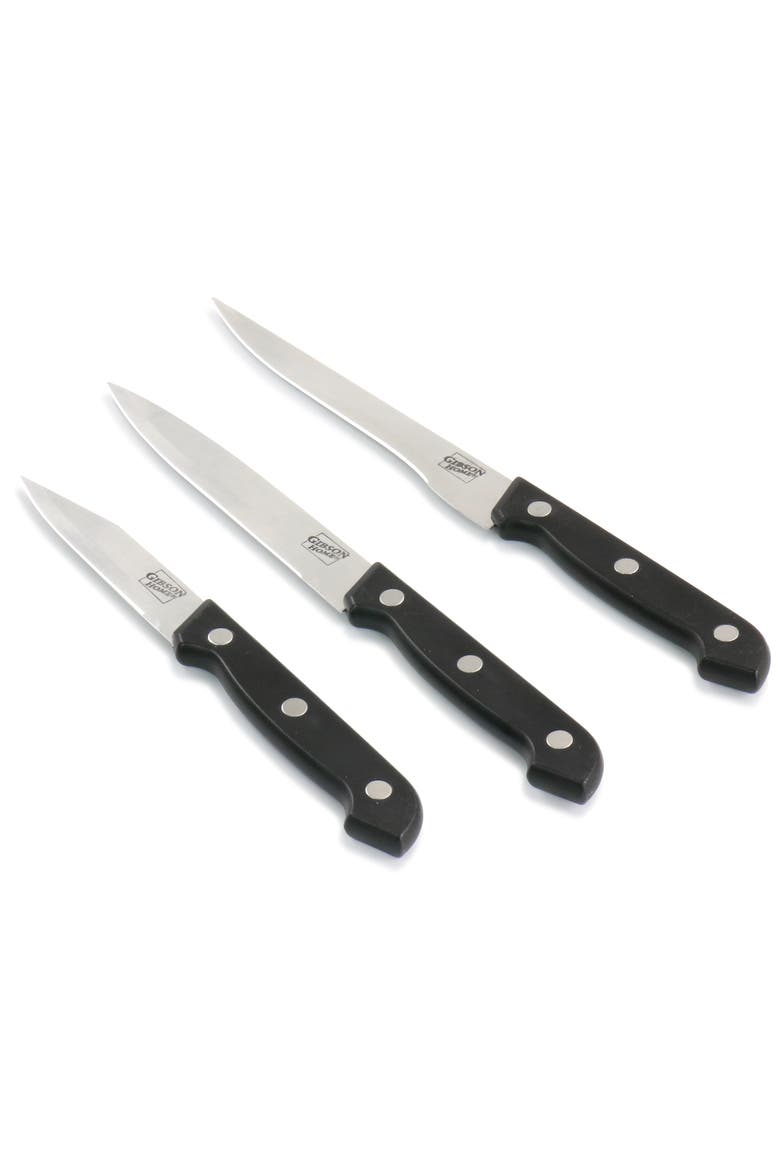 7pc Canterbury Stainless Steel Cutlery Set, Alternate, color, Black