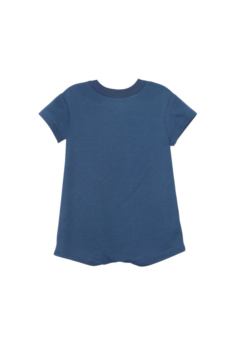 Beckett and Bear Knox Short Sleeve Romper, Alternate, color, Blue