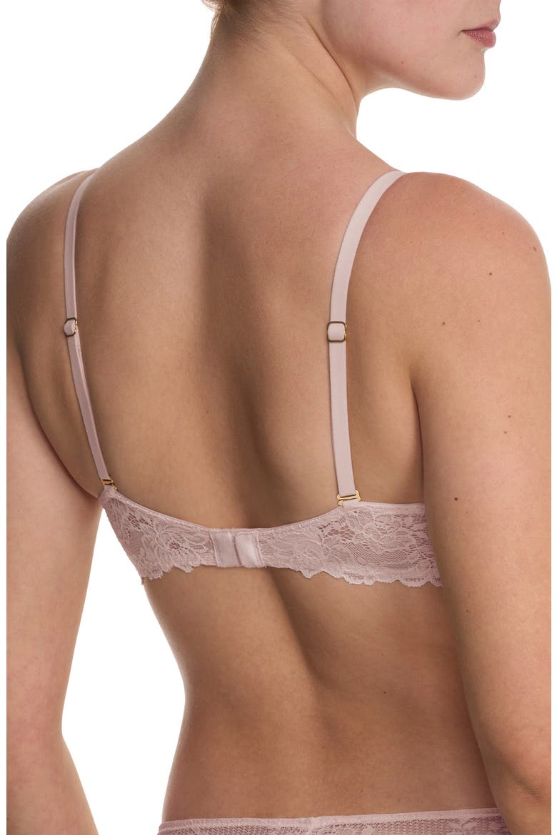 Heavenly Lace Convertible Balconette Bra, Alternate, color, IVORY ROSE