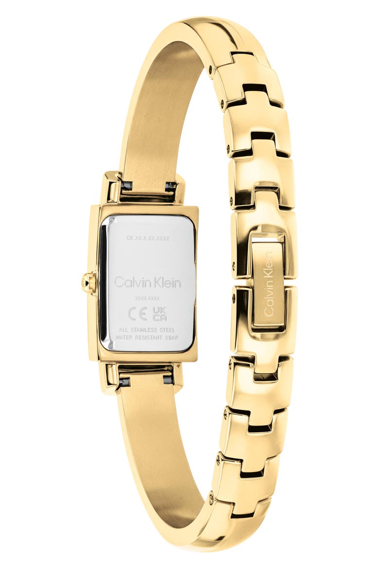 Moderne Rectangle Bangle Watch, 15mm, Alternate, color, WHITE