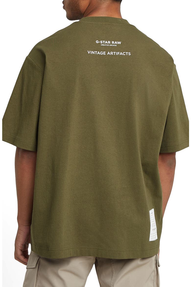 Archive Boxy Organic Cotton Graphic T-Shirt, Alternate, color, SHADOW OLIVE