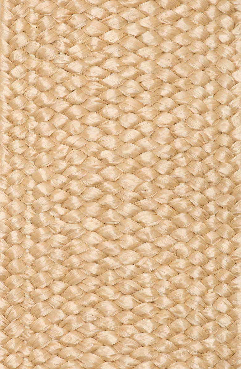 Steve Madden Flower Stretch Faux Raffia Belt, Alternate, color, Natural