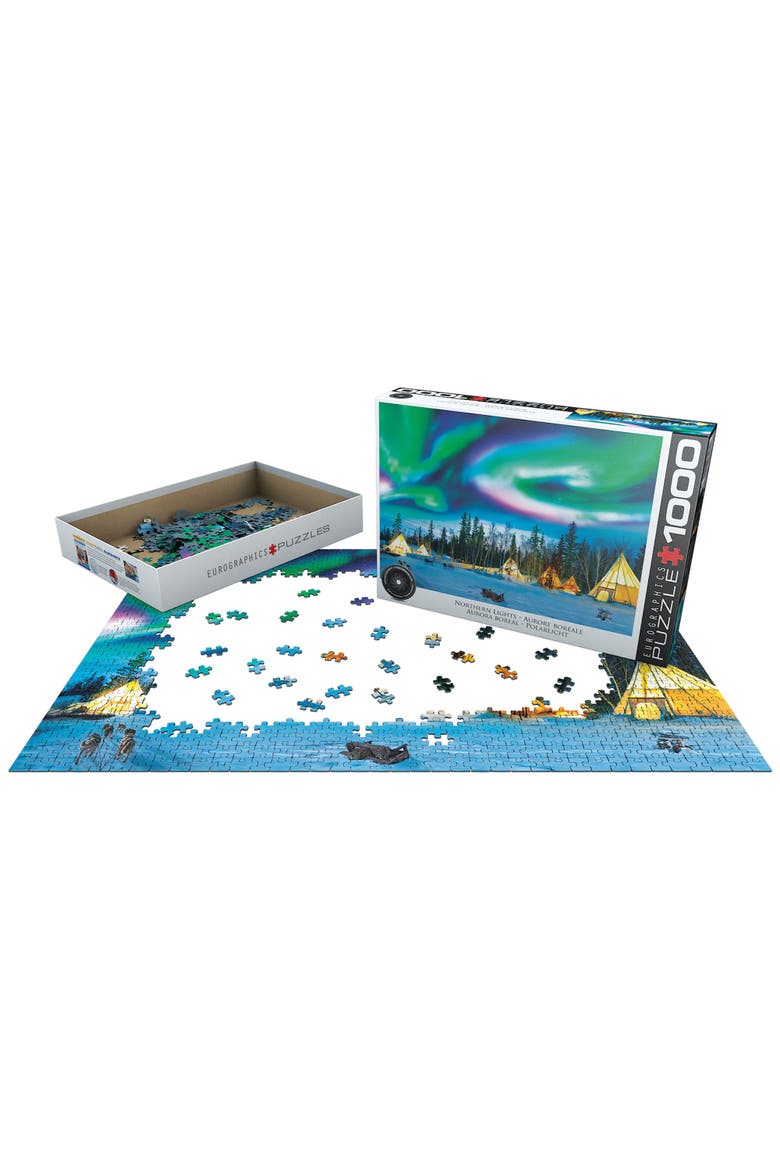 Northern Lights Yellowknife 1000 Piece Puzzle, Alternate, color, Multicolored