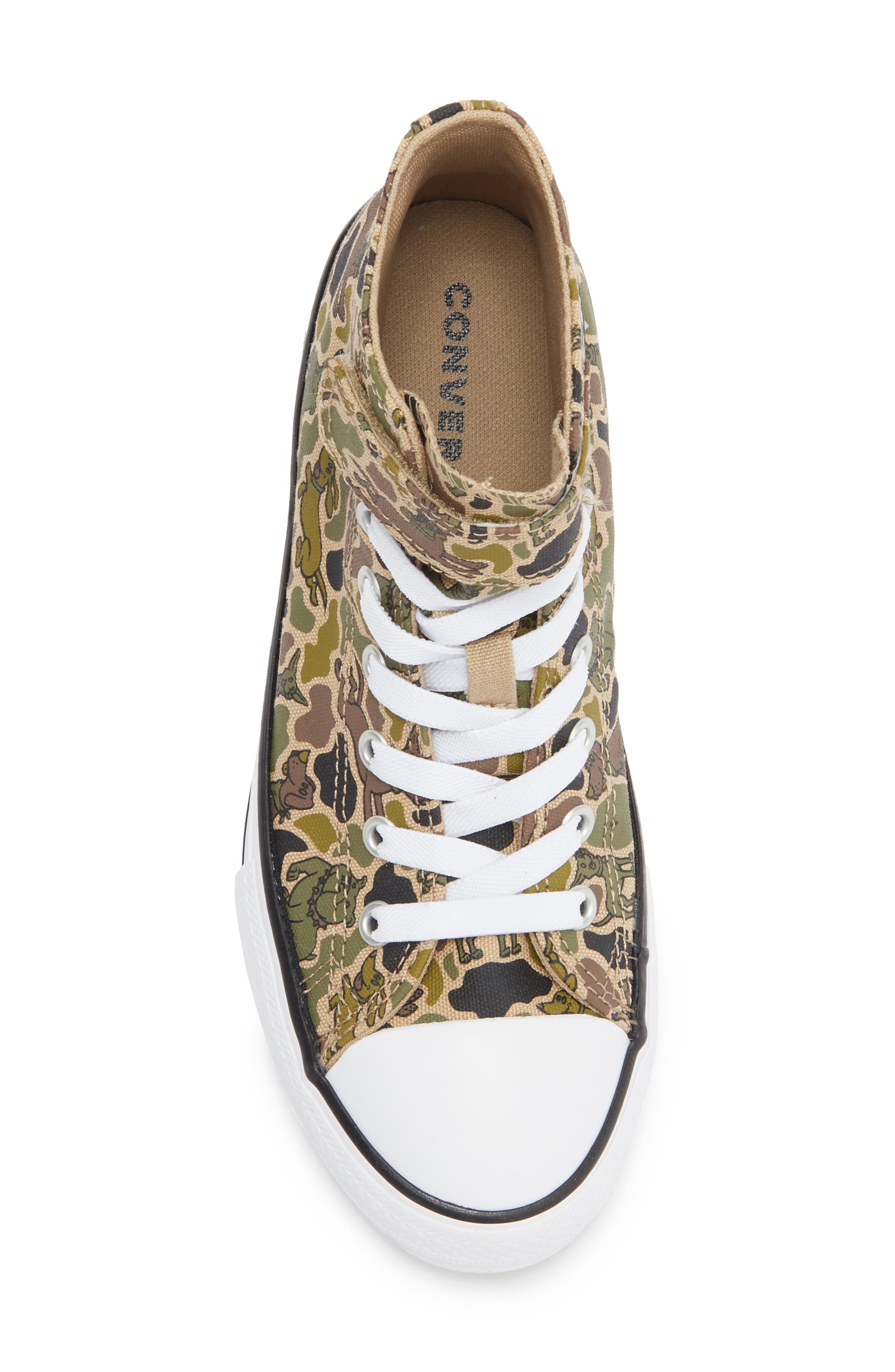 Converse Kids' Chuck Taylor All Star Dog Print Nomad High Top Sneaker, Alternate, color, Nomad Khaki/ Black/ Utility