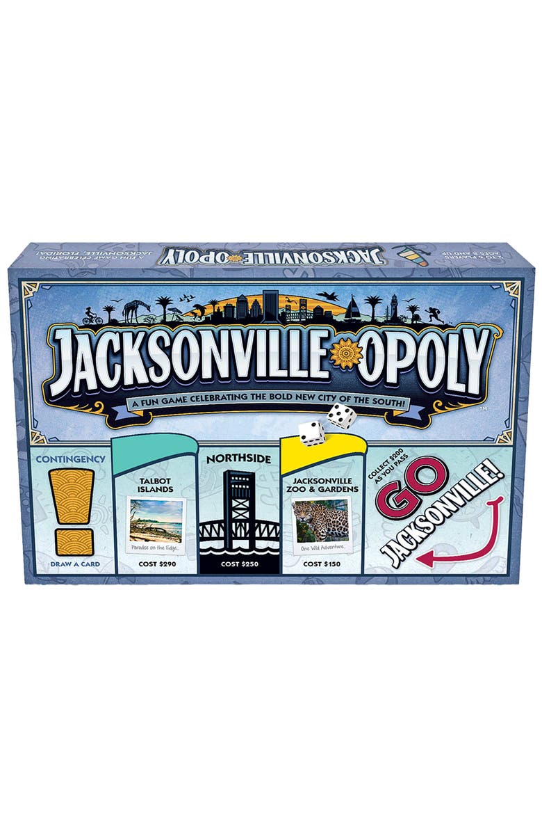Jacksonville Opoly Board Game, Main, color, Multicolored