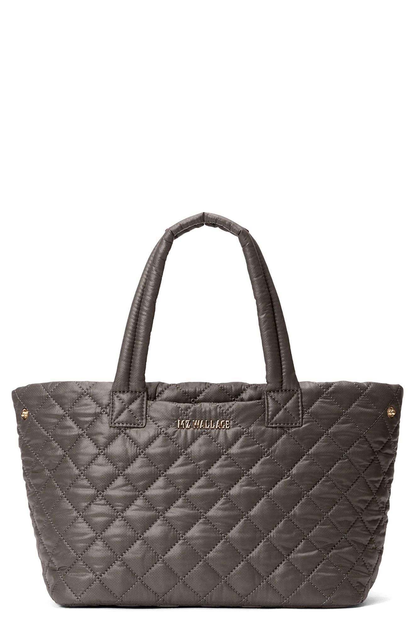MZ Wallace Small Metro Quilted Nylon City Tote, Main, color, Magnet