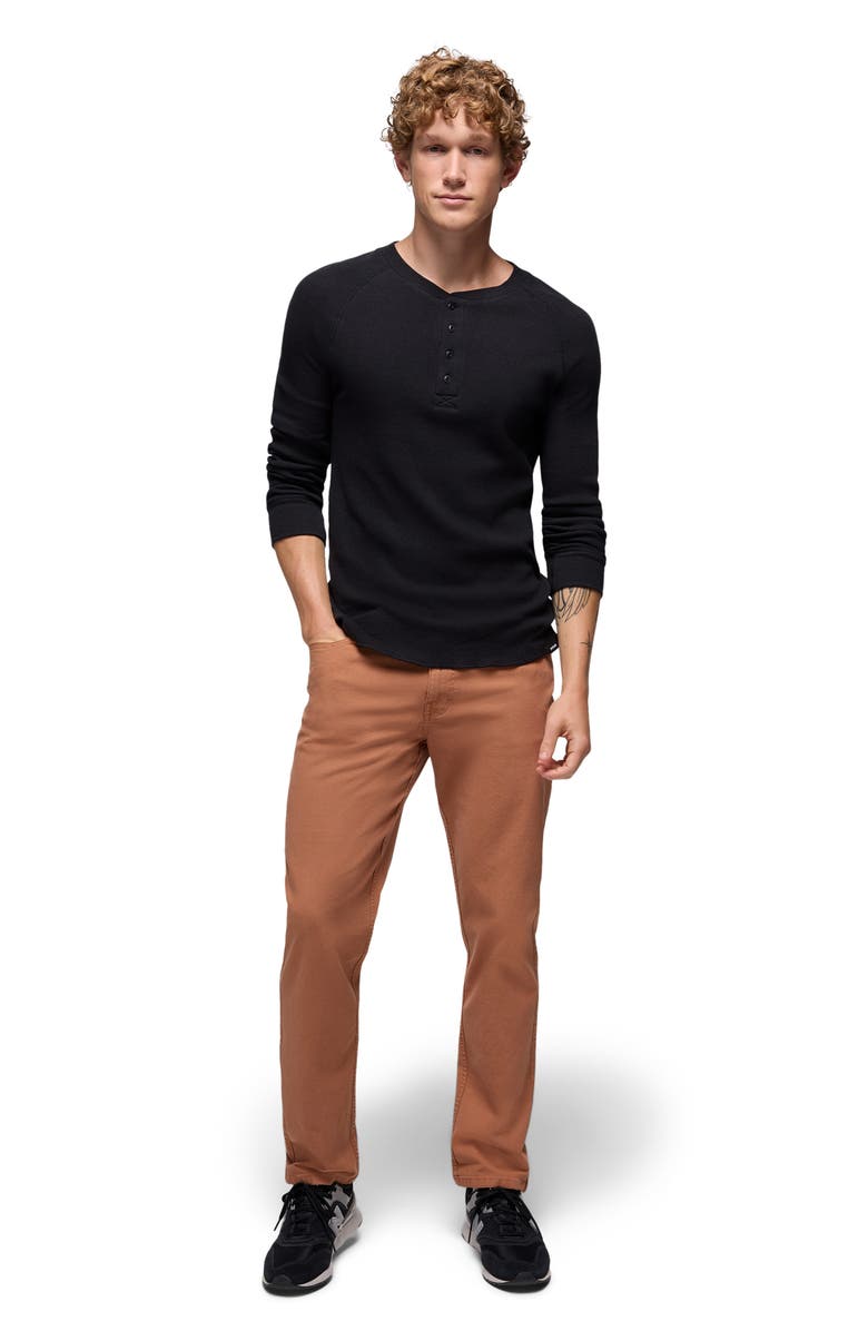 prAna Touchstone Henley, Alternate, color, Black Heather