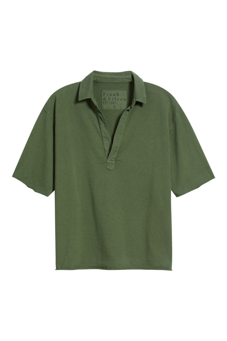 Patty Popover Henley Top, Main, color, NORI GREEN