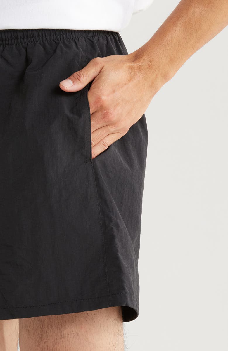 MARKET SMILEY<sup>®</sup> Lockup Tech Shorts, Alternate, color, Pirate Black