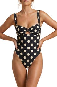 MONTCE Bella Polka Dot Underwire One-Piece Swimsuit