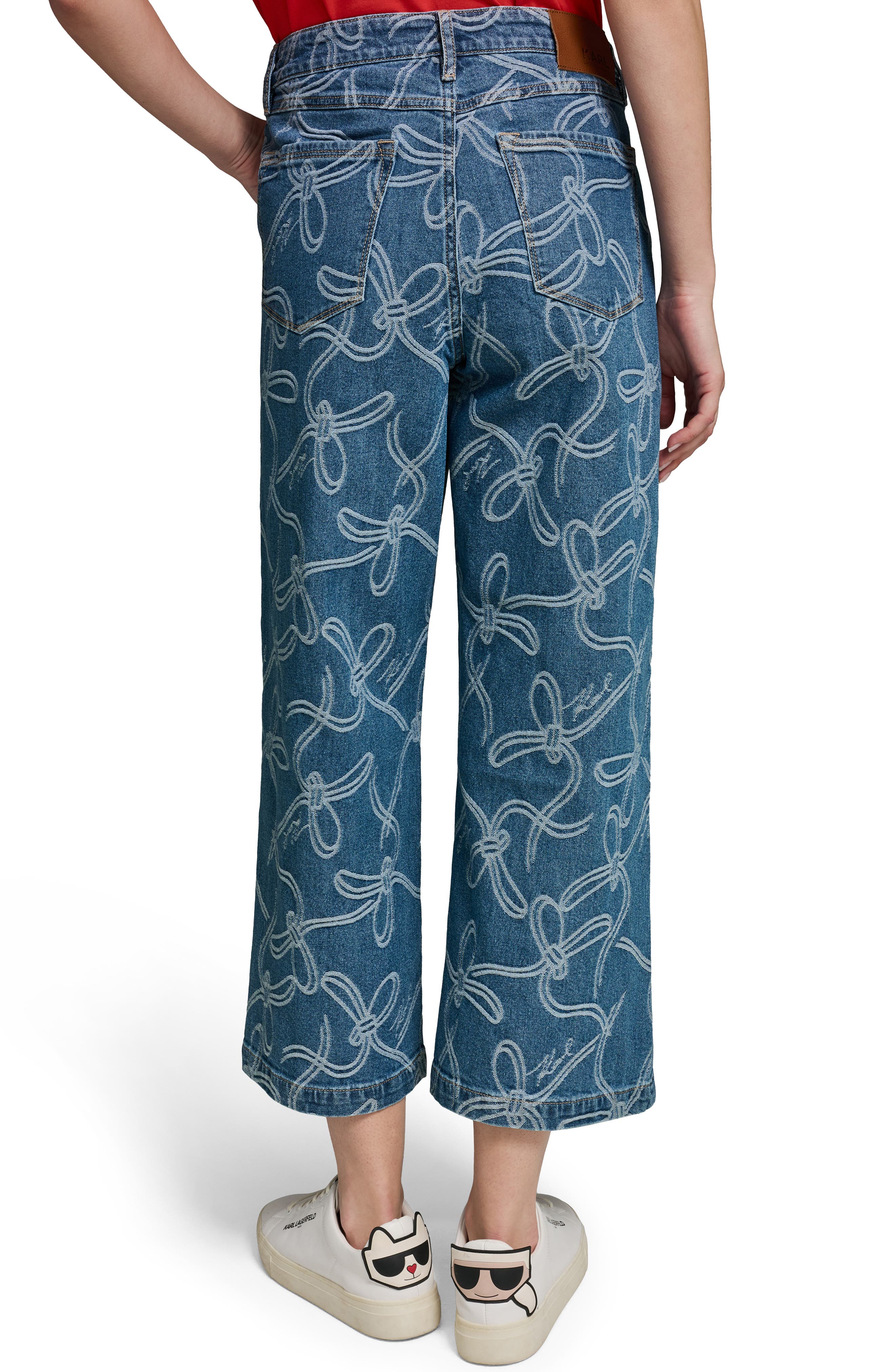 Bow Crop Wide Leg Jeans - image 2