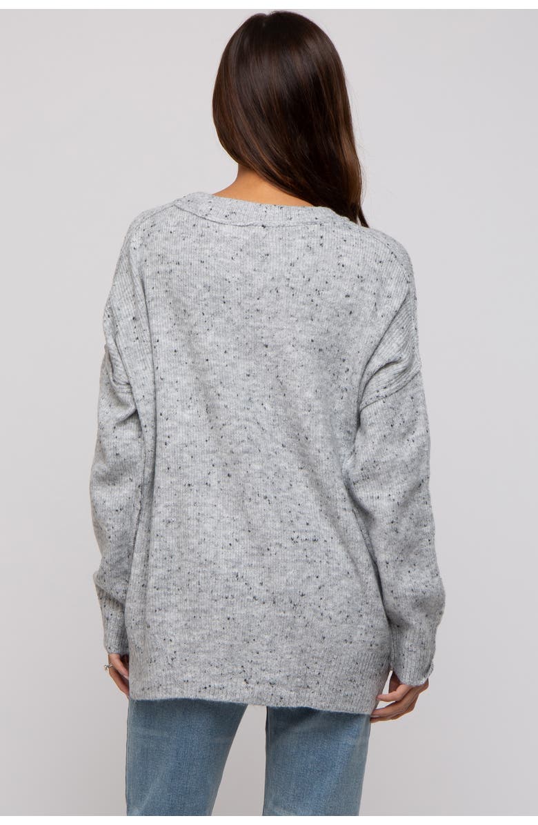 PinkBlush Speckled Knit Sweater, Alternate, color, Grey