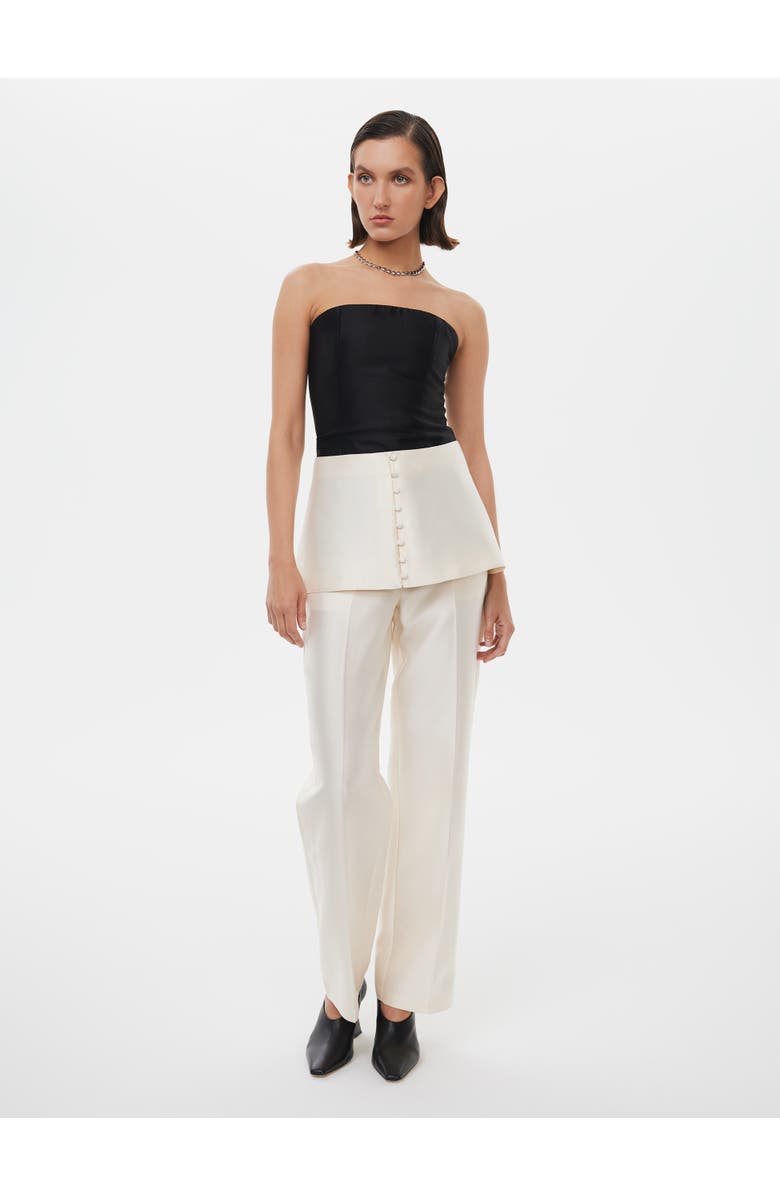 Alas Bridal Tailored Silk Wool Pants, Alternate, color, Starlight White