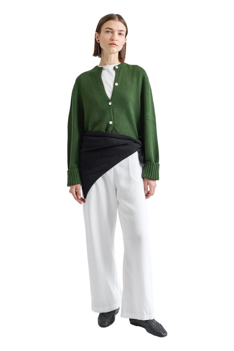Knit Cardigan, Main, color, Green