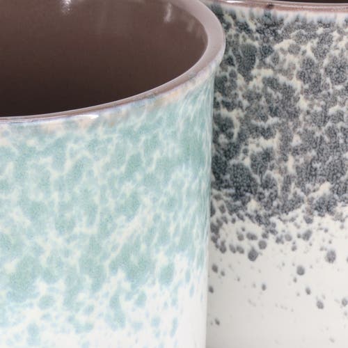 Gibson Home Blurry 4 Piece 19 Ounce Stoneware Straight Shape Mug Set In Multi