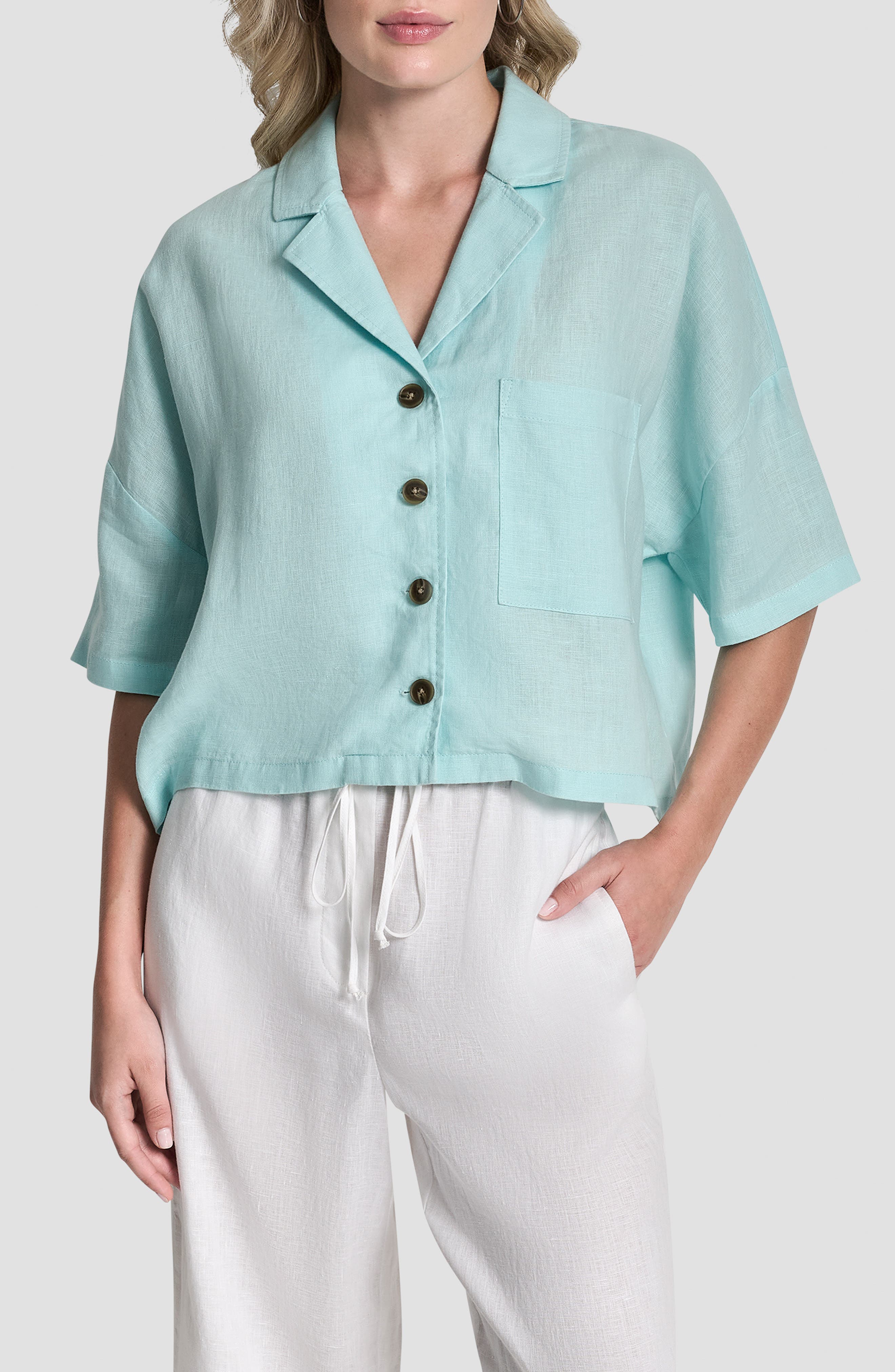 Linen Camp Shirt - image 3