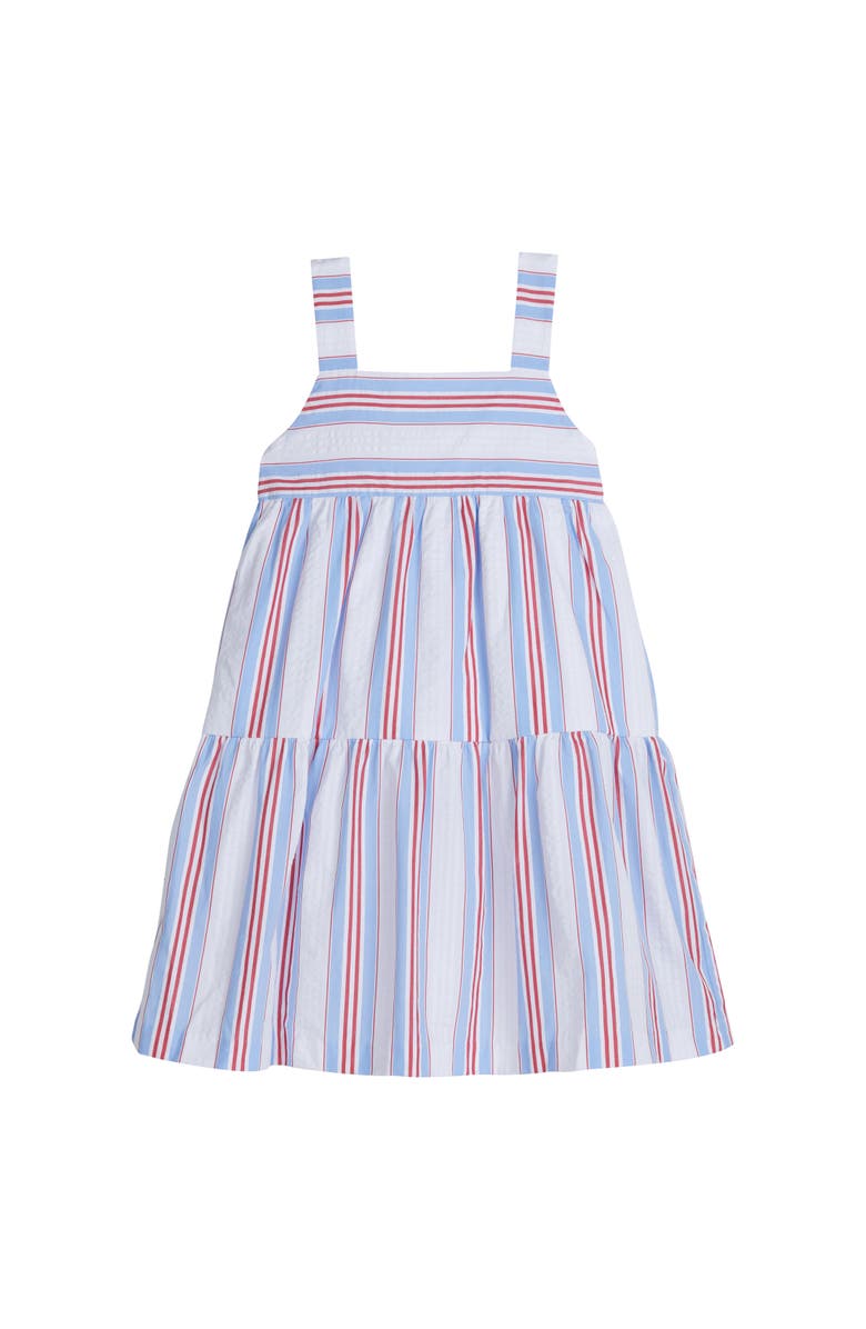Little English Kids' Georgia Dress, Main, color, Americana Stripe