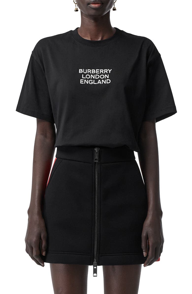 Burberry Carrick Logo Embroidered Tee, Main, color,