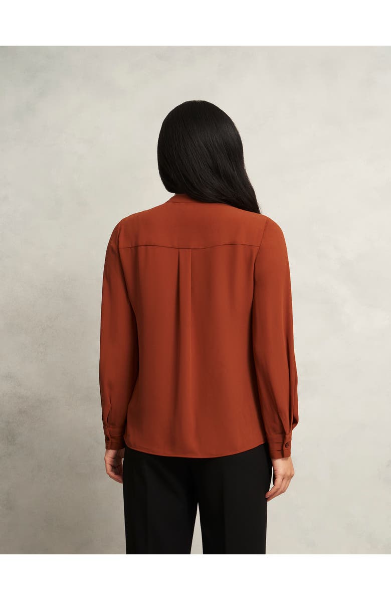 HOBBS LONDON Arizona Blouse, Alternate, color, Copper Orange