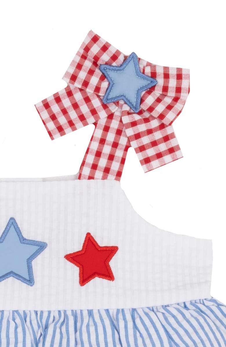 Rare Editions Americana Stars Seersucker Top & Shorts Set, Alternate, color, 