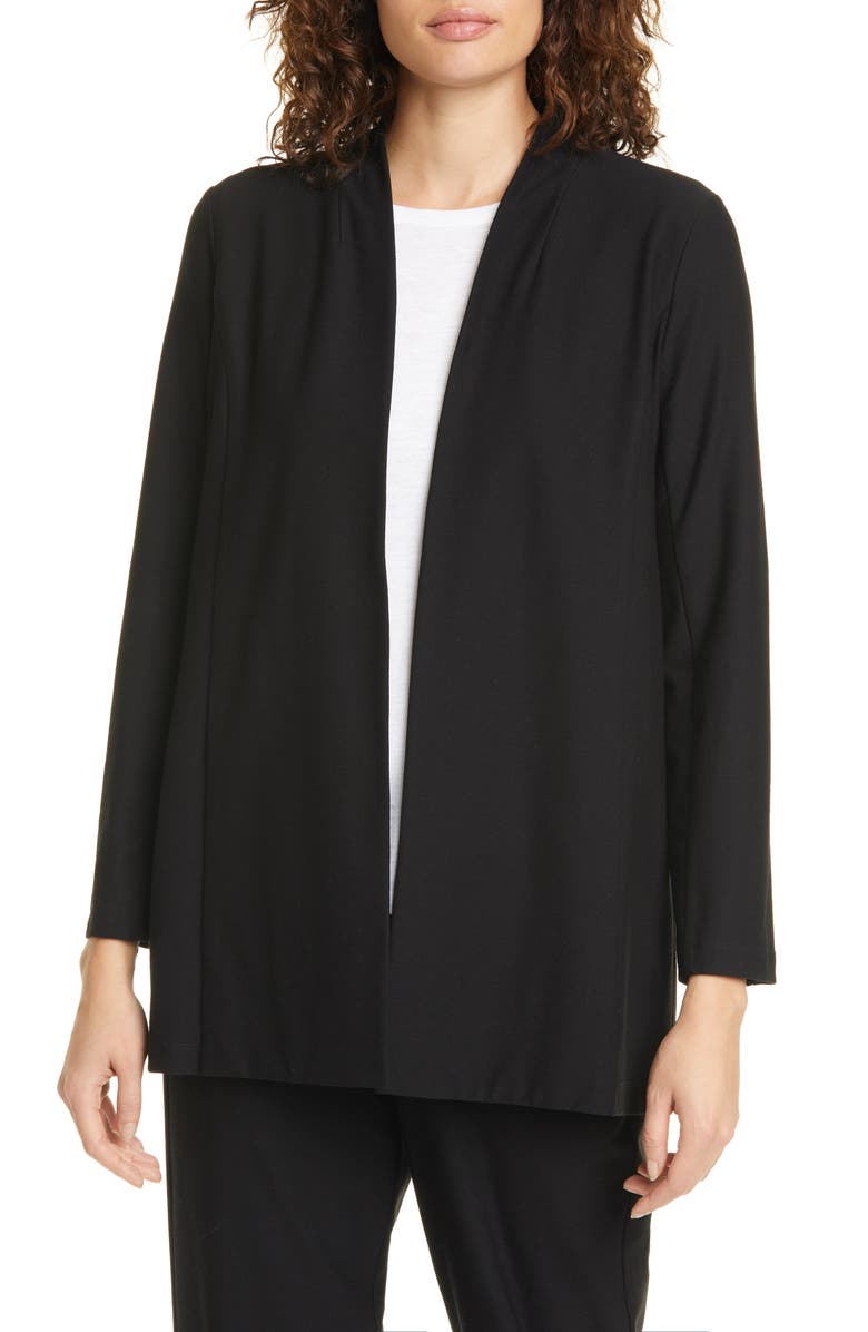 Eileen Fisher Open Front Shawl Jacket, Main, color, 