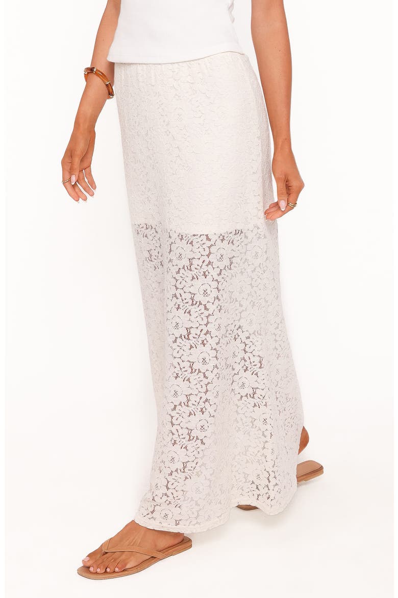 Cassie Lace Maxi Skirt, Alternate, color, CREAM
