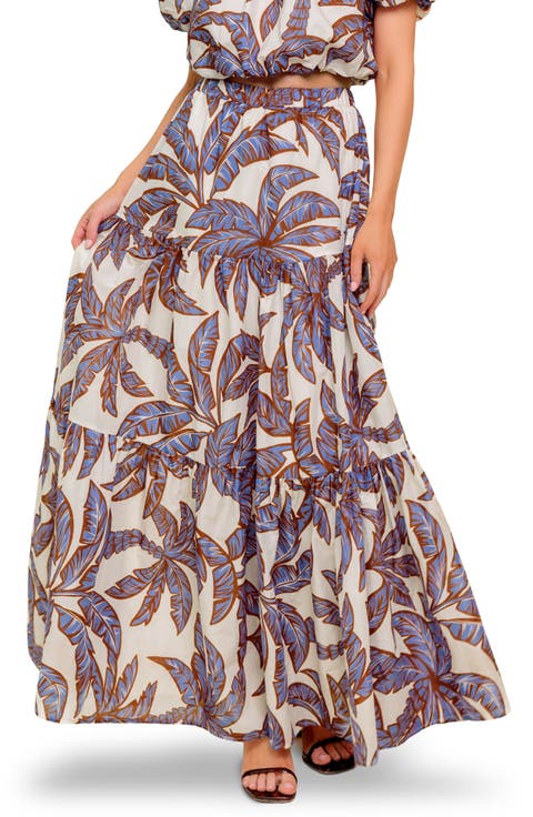 Print Maxi Skirt