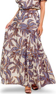 FLYING TOMATO Print Maxi Skirt