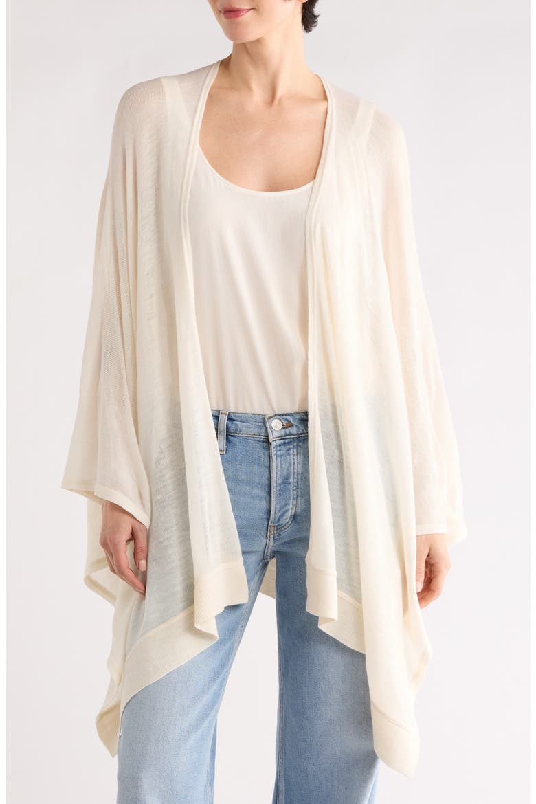 Lightweight Open Knit Topper, Main, color, IVORY