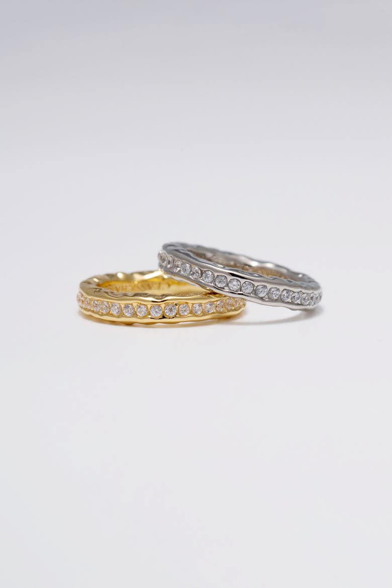 Sophie Molten Eternity Stackable Ring, Alternate, color, Gold