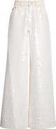 Stella McCartney Opalescent Sequin Wide Leg Jeans