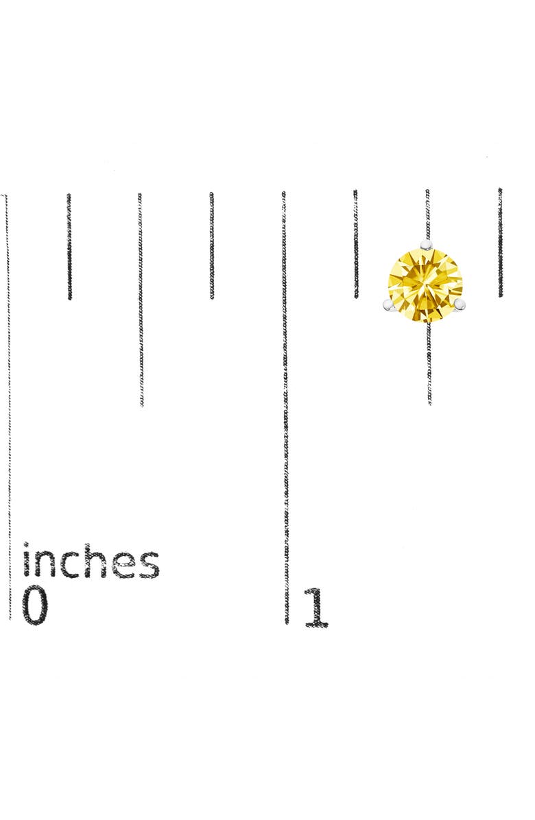 Haus of Brilliance 14K Gold 3-Prong Martini Set 1.0 Cttw Yellow Lab Grown Diamond Solitaire Stud Earrings, Alternate, color, White