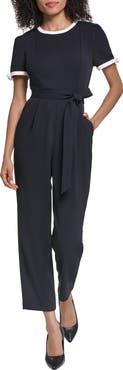 KARL LAGERFELD PARIS Scuba Crepe Jumpsuit