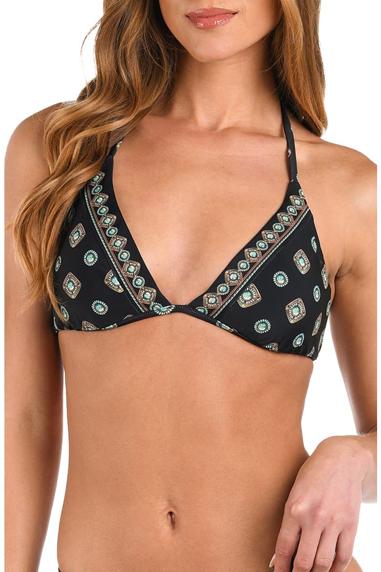 Annabelle Southwestern Bikini Top, Main, color, BLACK