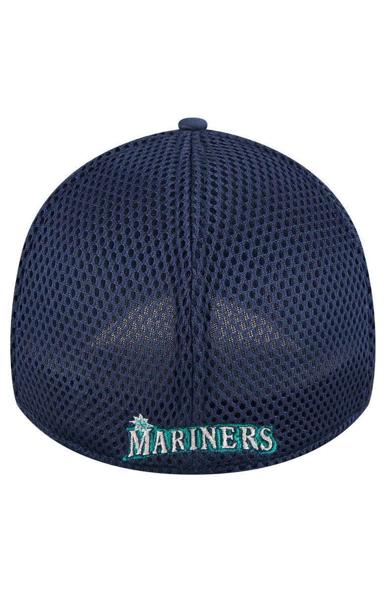 New Era Men's New Era Navy Seattle Mariners Subtle Camo 39THIRTY Flex Hat, Alternate, color, 