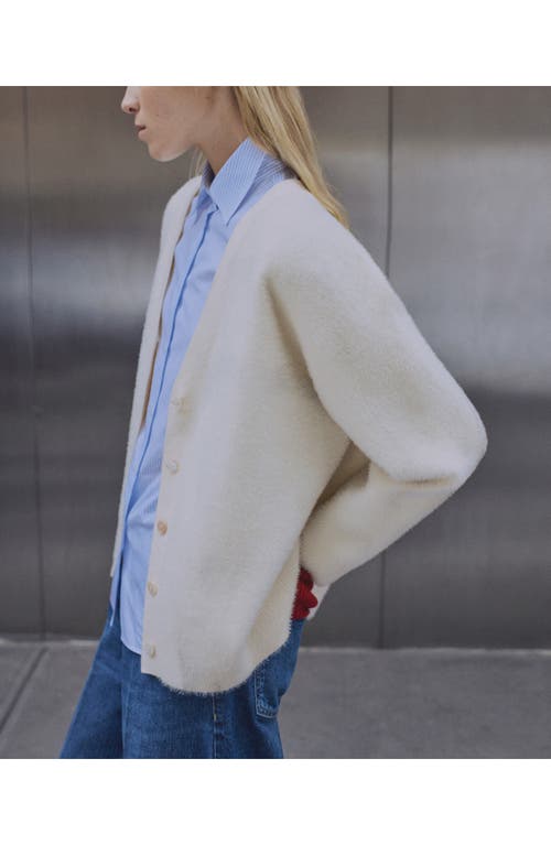 MANGO MANGO FUZZY CARDIGAN 