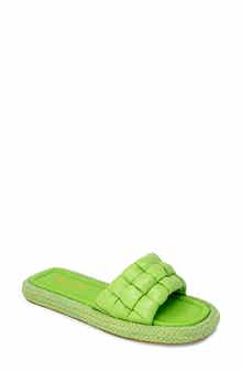CHASE AND CHLOE Elly Puffy Espadrille Flatform Sandal