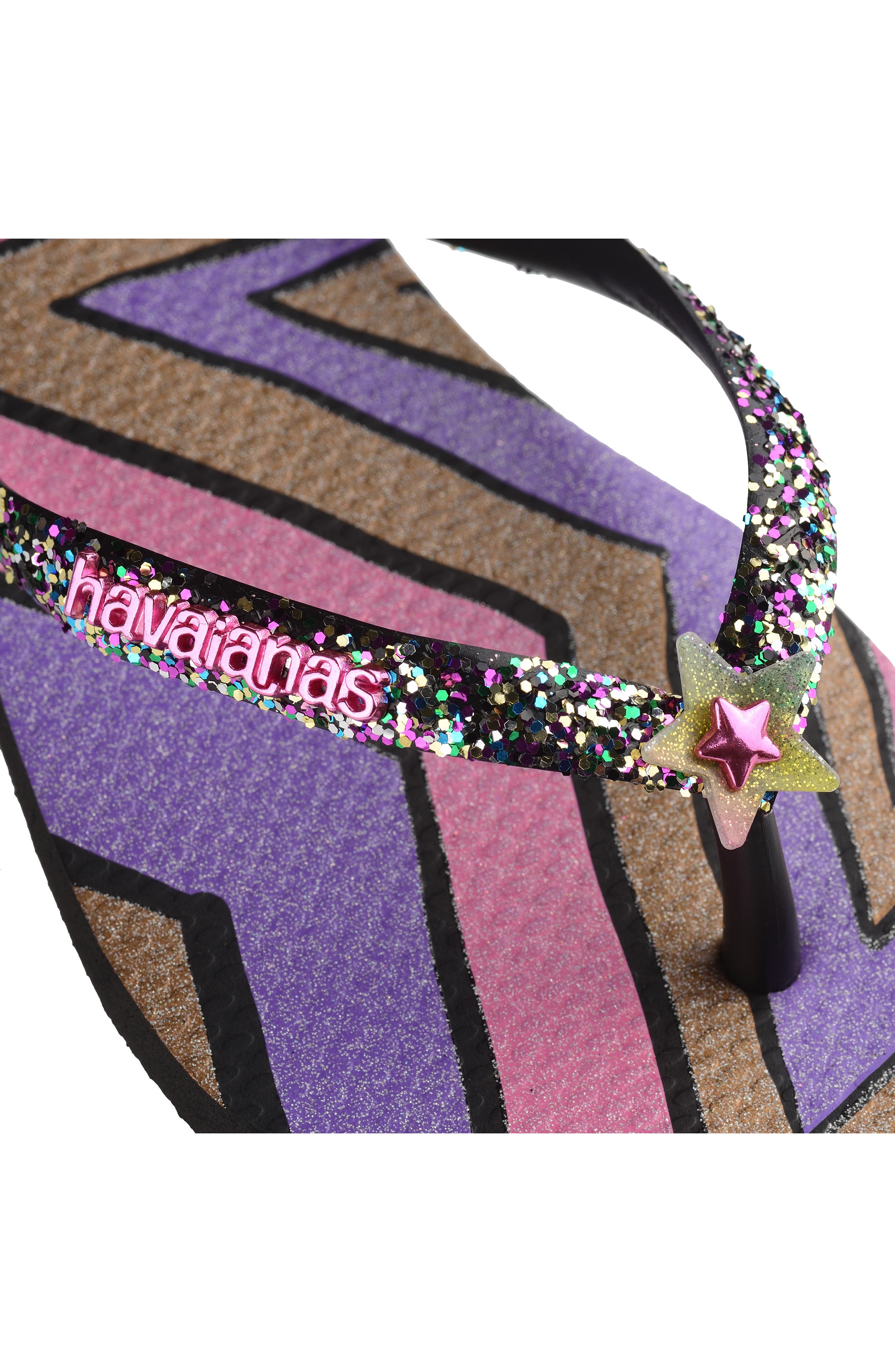 Havaianas Kids' Slim Glitter Sandal, Alternate, color, 