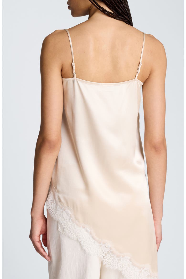 Asymmetric Hem Satin Camisole, Alternate, color, OYSTER