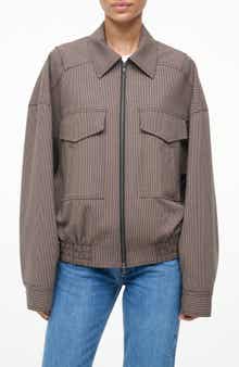 STAUD Eugene Micro Houndstooth Jacket