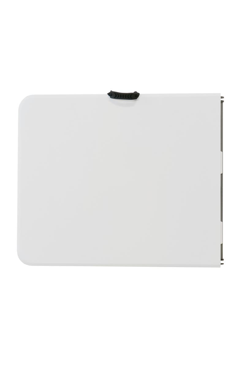 Elama 6 Foot Plastic Folding Table, Alternate, color, White