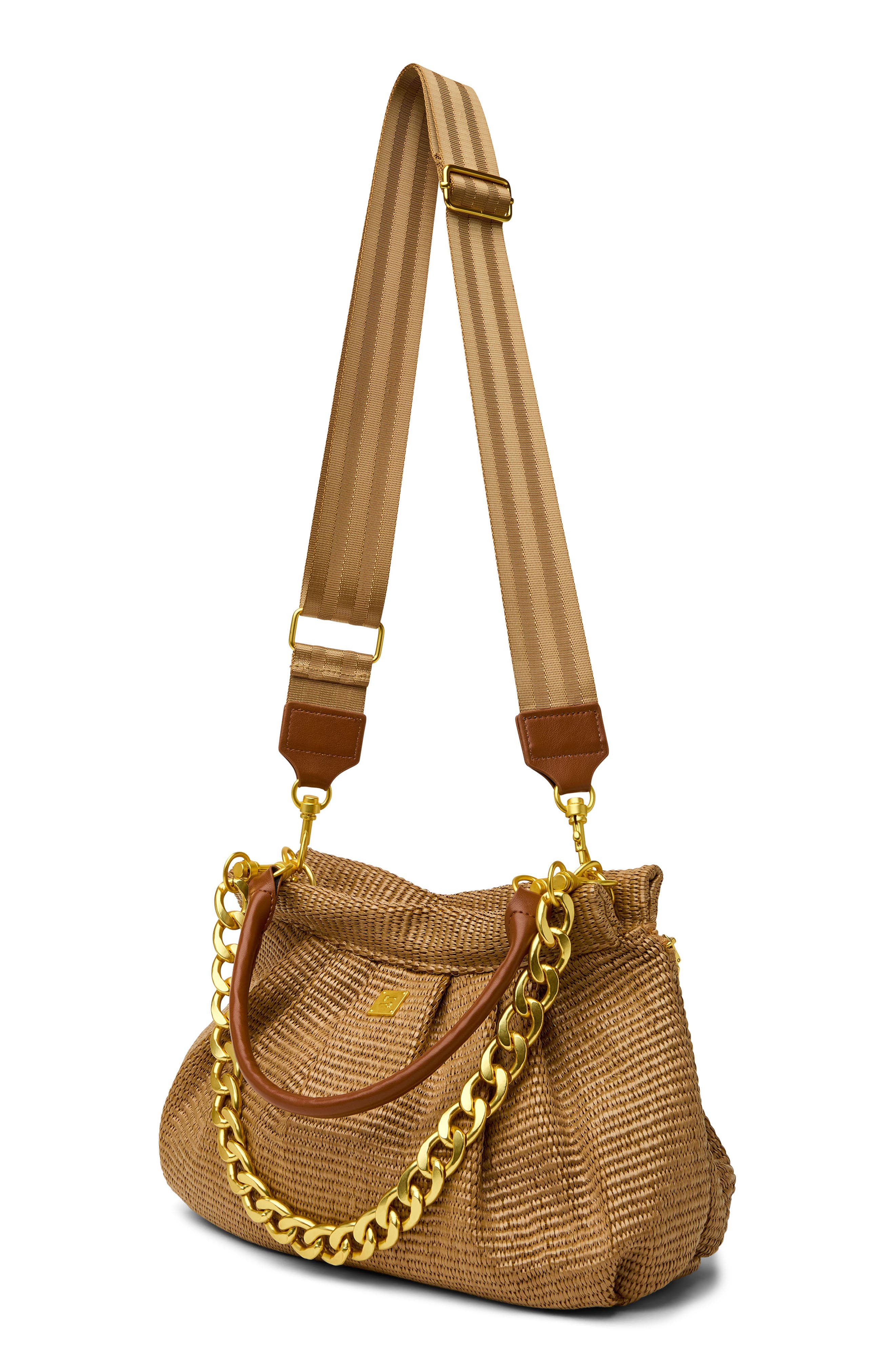 THINK ROYLN Dynasty Raffia Bag, Alternate, color, 