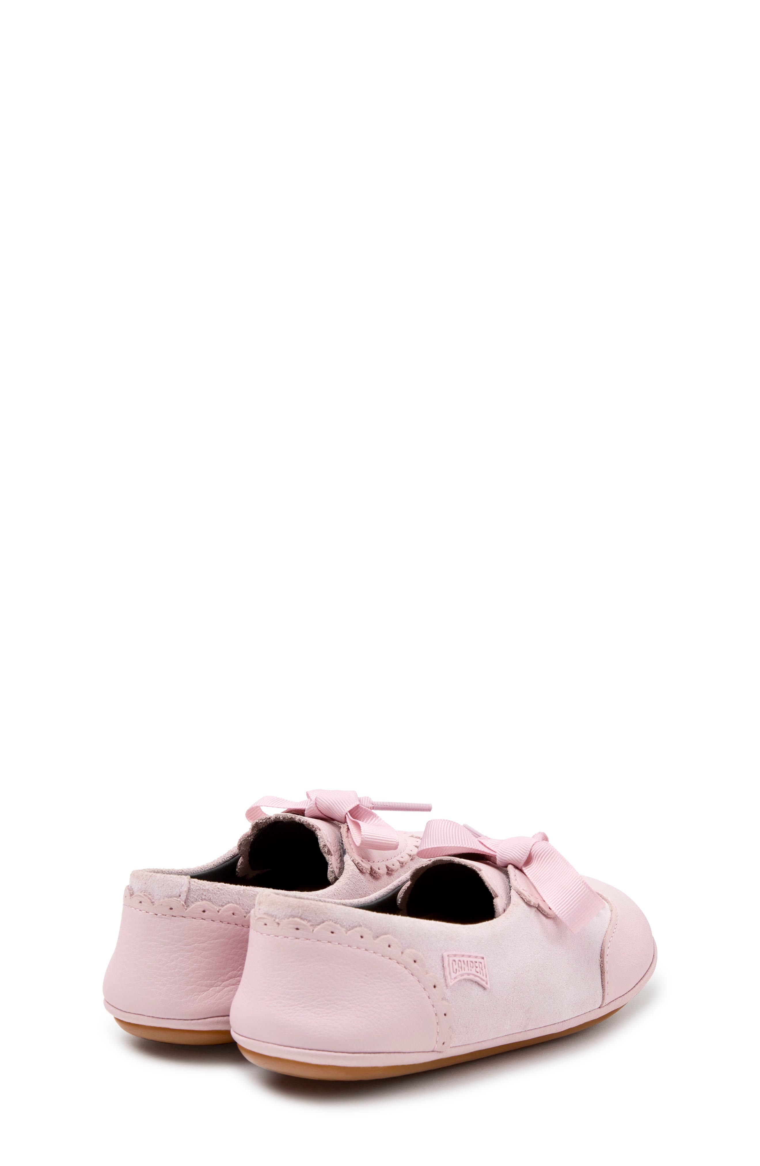 Kids' Right Leather Flat, Alternate, color, LT/ PASTEL PINK
