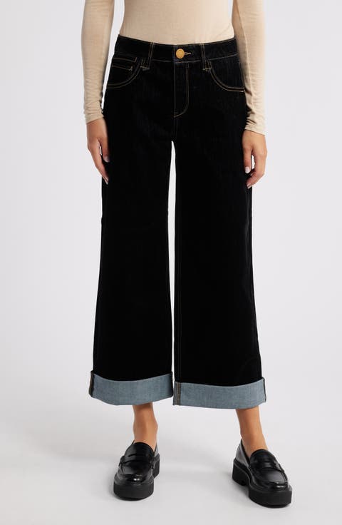 Wyatt Ankle Wide Leg Jeans