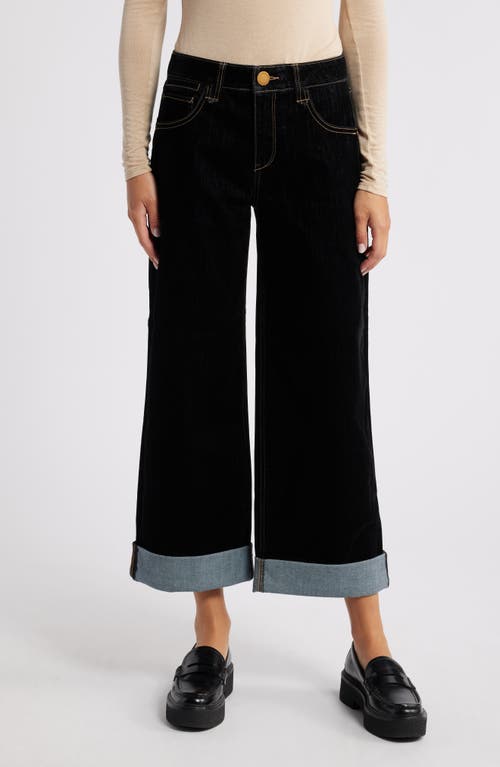 Wit & Wisdom Wyatt Ankle Wide Leg Jeans in Black 