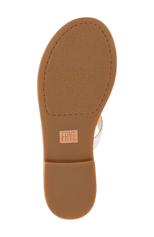 Frye Taylor Logo Sandal In White
